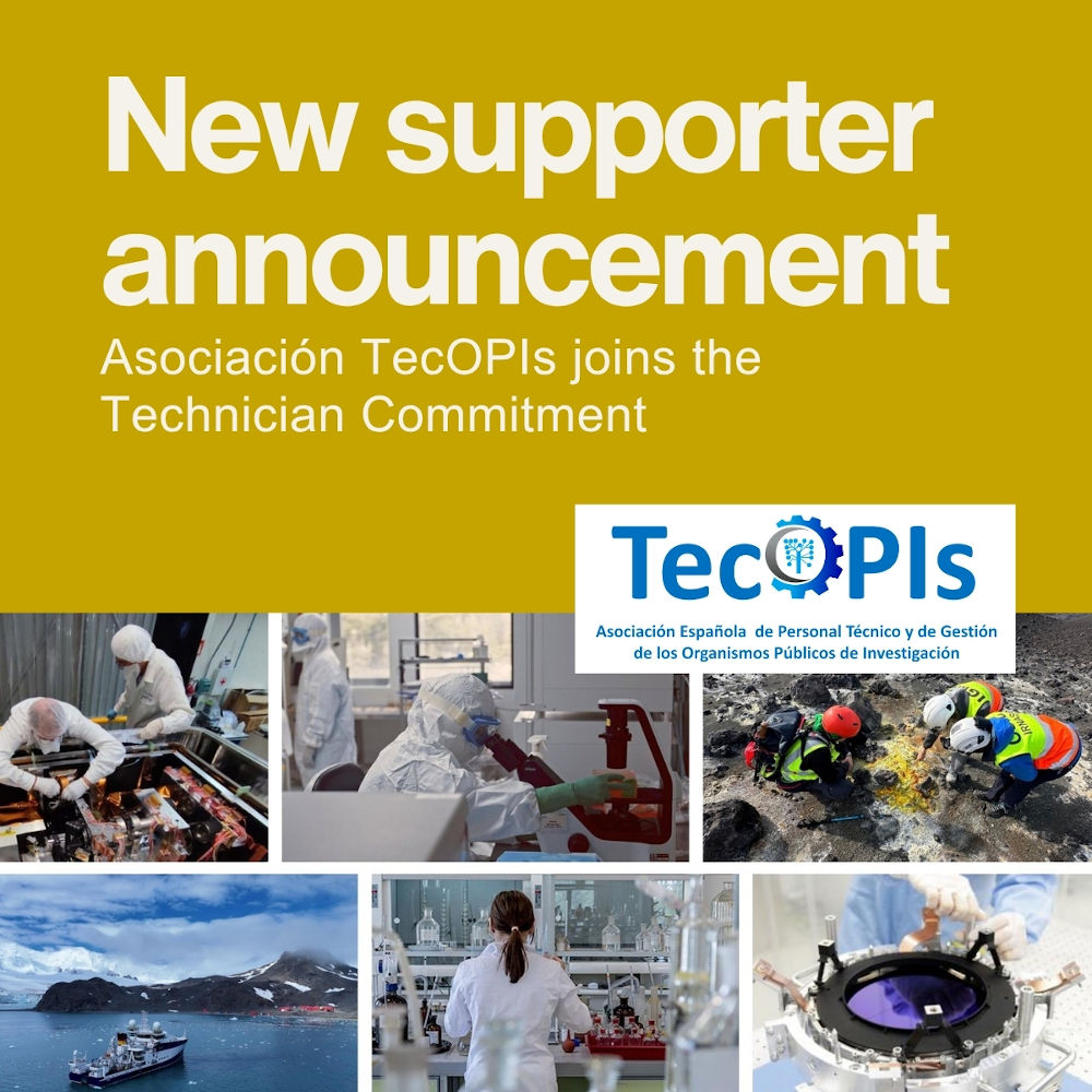 La Asociación TecOPIs se convierte en la primera entidad española en sumarse a la iniciativa global Technician Commitment